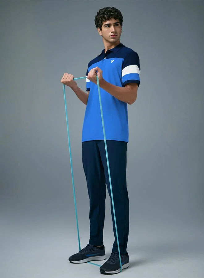 Technosport  Men Slim Fit Color Block Pique Polo for Men | Best Price UAE