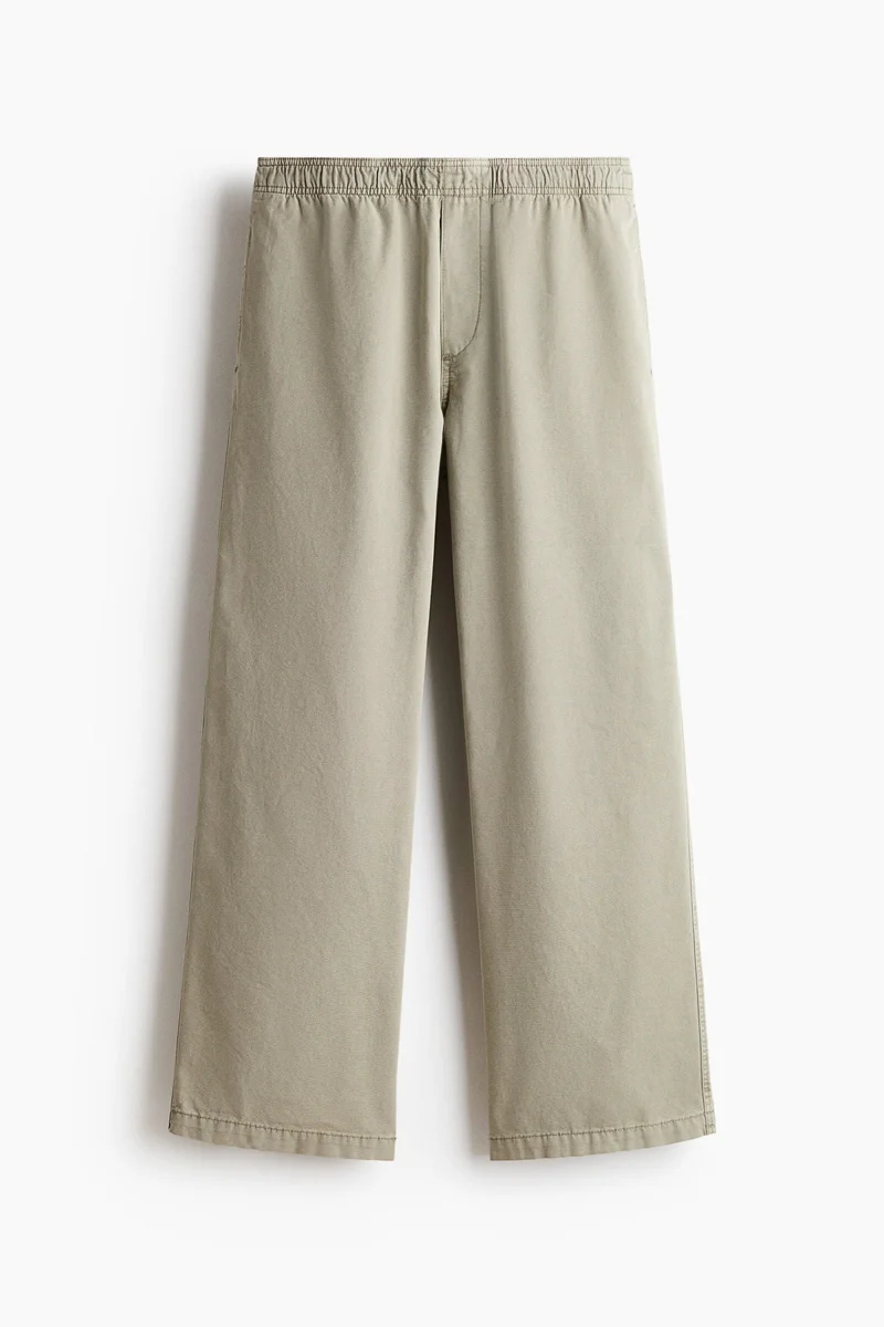 H&M  Loose Fit Cotton canvas trousers for Men | Best Price UAE