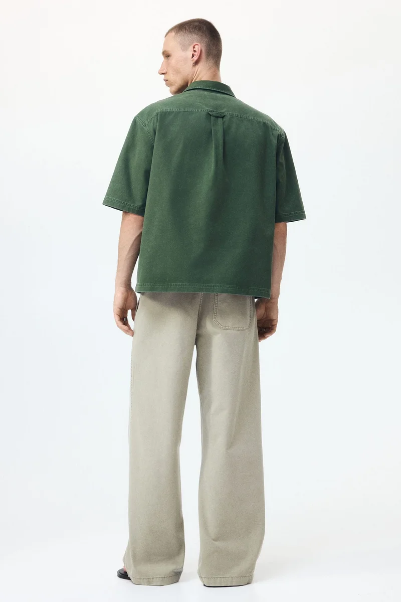 H&M  Loose Fit Cotton canvas trousers for Men | Best Price UAE