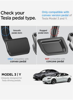 Spigen Spigen Stuttgart Type B (Convex Pedal) designed for Tesla Model 3 & Y Non-Slip Performance Stainless Steel Foot Pedal with EZ Slide [NOT Compatible with Model 3 2024 Refresh]  - Image 2