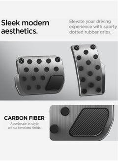 Spigen Spigen Stuttgart Type B (Convex Pedal) designed for Tesla Model 3 & Y Non-Slip Performance Stainless Steel Foot Pedal with EZ Slide [NOT Compatible with Model 3 2024 Refresh]  - Image 3
