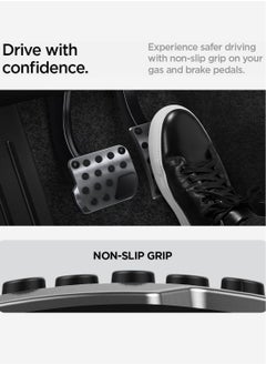 Spigen Spigen Stuttgart Type B (Convex Pedal) designed for Tesla Model 3 & Y Non-Slip Performance Stainless Steel Foot Pedal with EZ Slide [NOT Compatible with Model 3 2024 Refresh]  - Image 5