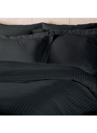 Tulip (Charcoal) Queen Size Duvet Cover with 1 cm Satin Stripe (225 x 245 + 30 Cm-Set of 1 Pc) 100% Cotton, Soft and Luxurious Hotel Quality Bed linen-300 TC - pzsku/ZE3C134749786E8468FA5Z/45/_/1695981545/f568f279-38af-4676-a85e-5d6bc2f438c0