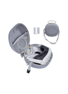 XICEN HardShell Storage Bag Portable Hard Carry Bag Shockproof Anti-Scratch With Shoulder Strap for Meta Quest3 VR Glasses Accessories (Grey)  - Image 2