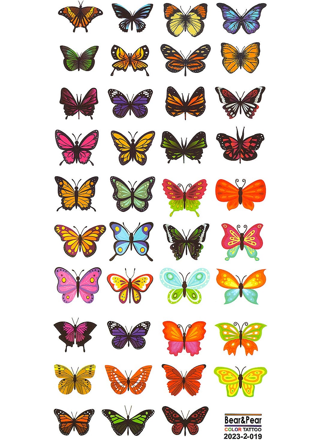 BP Tattoo - Face Makeup Butterfly Tattoo Butterfly Tattoo - Image 1