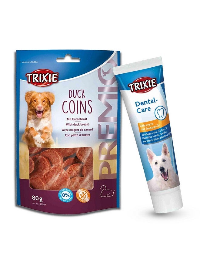 تريكسي معجون أسنان بريميو داك كوين للكلاب وزيت شجرة الشاي للعناية بالفم والأسنان للكلاب - Image 1
