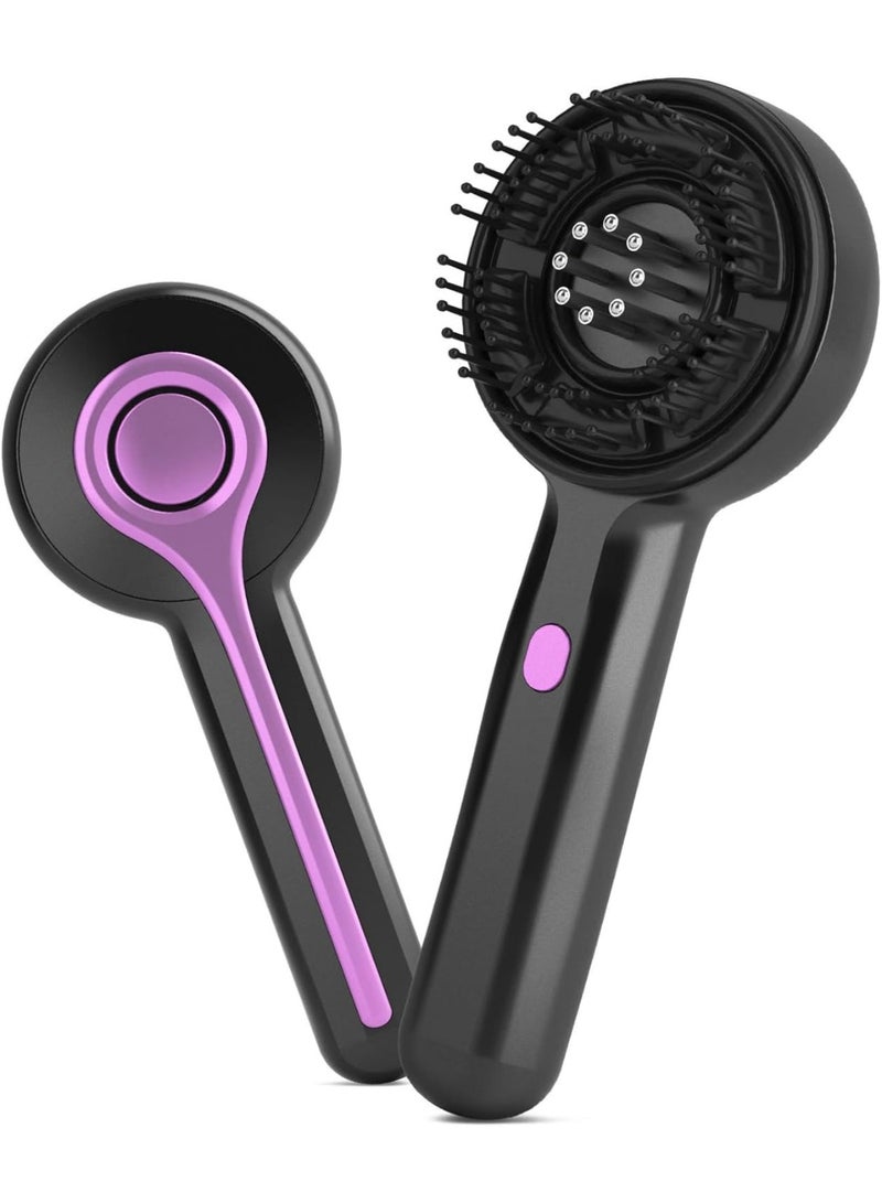 جاجيك Hair & Scalp Massager – Multi-Function Electric Scalp Massage Comb with Hair Oil Diffuser, 2-in-1 Hair Brush & Head Massager, 3 Modes, Gentle Vibration for Hair Growth, Relaxation, Stress Relief & Dandruff Reduction – Black - Image 2