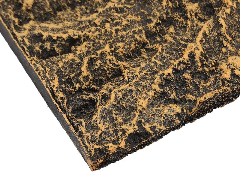 Rock Terrarium Background, Reptile Tank Background Board, High Simulation PU Habitat Climbing Board with Clear Texture, for Rainforest Fish Tank Decoration (26.5 * 12.5cm) - Image 2