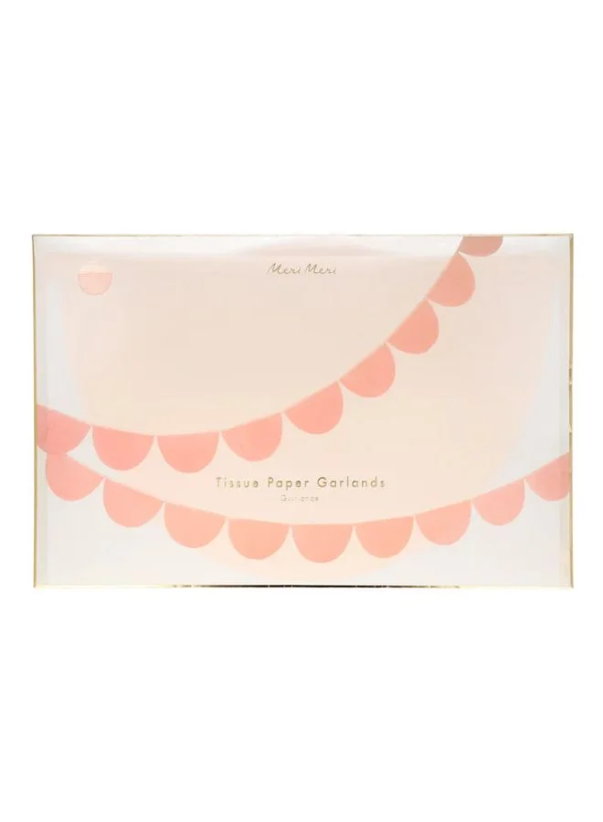 Meri Meri Peach Scallop Garlands