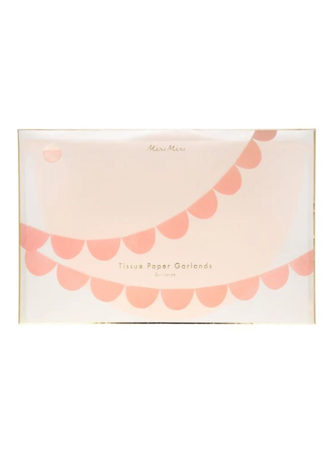 Meri Meri Peach Scallop Garlands - Image 3