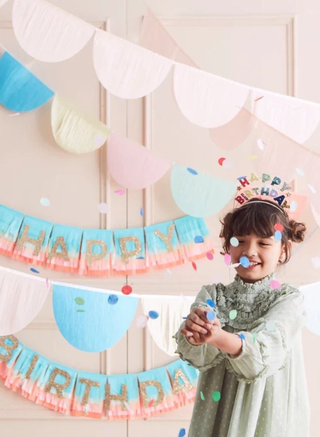 Meri Meri Peach Scallop Garlands - Image 2