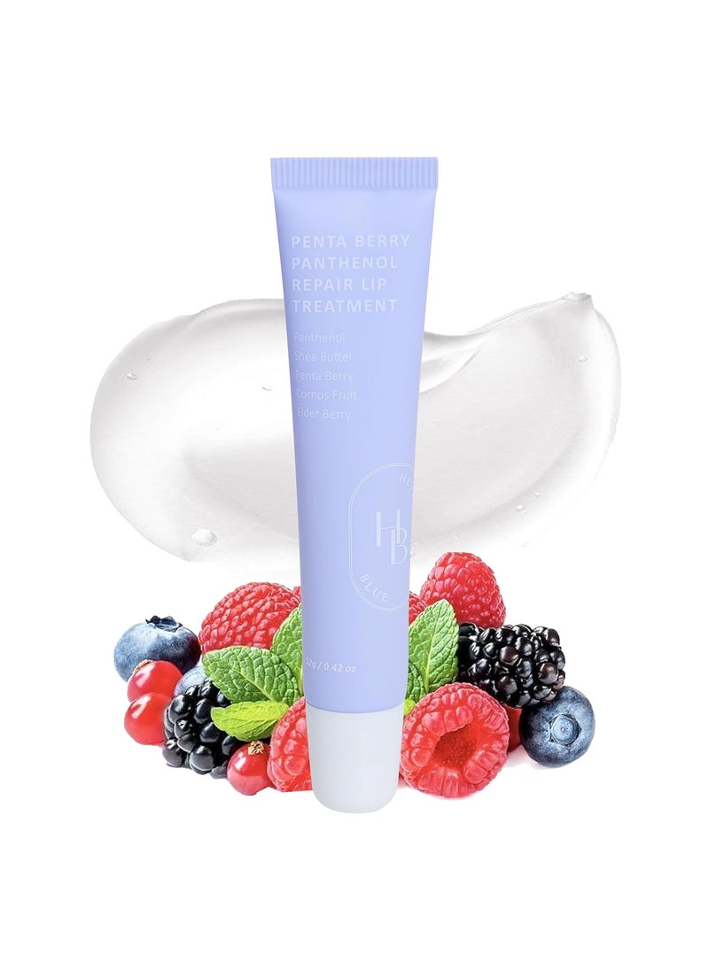 HEVEBLUE Penta Berry Panthenol Repair Lip Treatment  Lip Balm Lip Mask Lip Gloss Korean Skin Care KBeauty Moisturizing Vegan Sensitive Skin Hypoallergenic Lip Care 