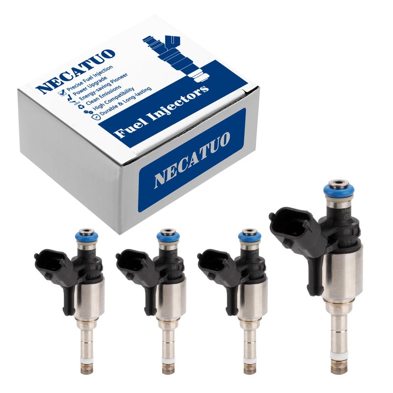 NECATUO Set of 4 Fuel Injectors Compatible with Mini Cooper 20072015 Cooper Countryman 20112016 Cooper Paceman 20132016 16L L4 Replaces FJ1123 13538682350 85512106 - Image 2