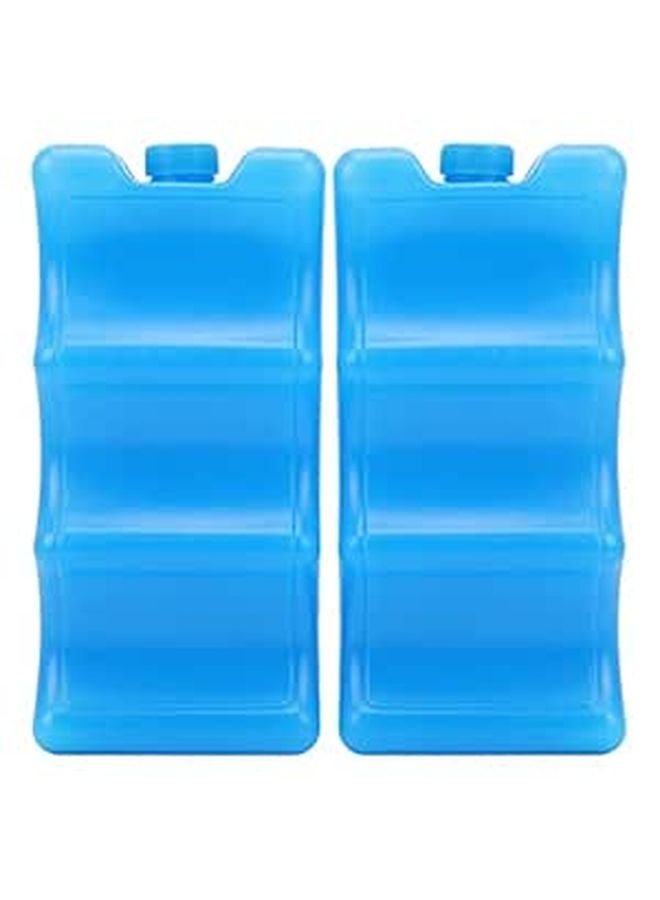 Reusable Contoured Ice Packs for Breastmilk Fits 6 Bottles 2 Pieces Set - Image 1