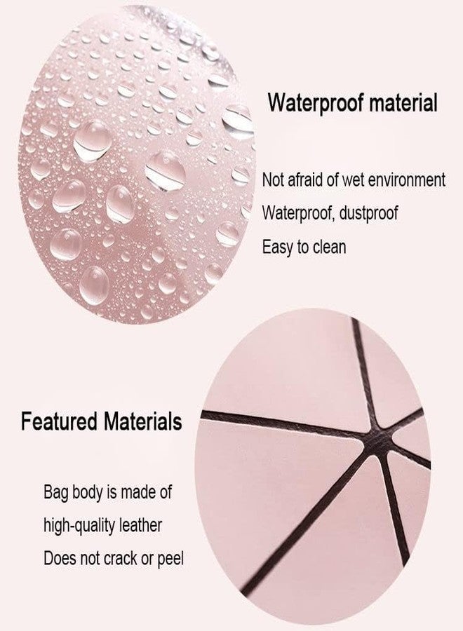 WISHBONE WASH BAG L Premium Faux Leather Makeup Pouch for Women | Waterproof PVC Cosmetic Bags for Girls | Toiletry Storage Wash Bag | Travel Organizer for Bath Accessories & Grooming Kit - Image 5