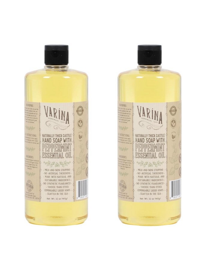 Varina Liquid Soap Liquid Organic Castile Soap Peppermint 32Oz - Image 1