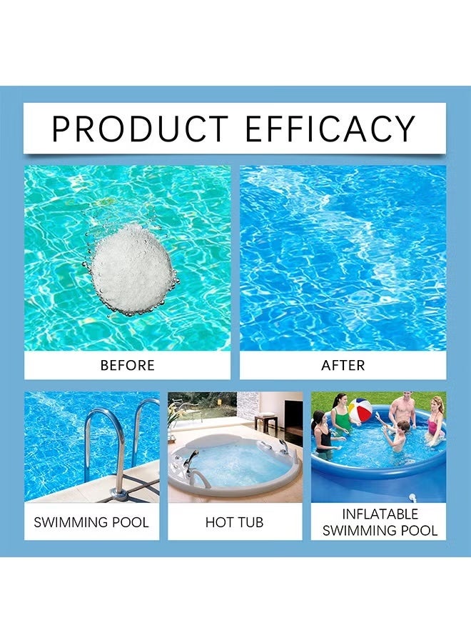 HOZONEX 80G Multifunction Chlorine Tablets,swimming pool effervescent tablet & applicator, For Swimming Pool Disinfection (1 Bottle Tablet) - Image 2