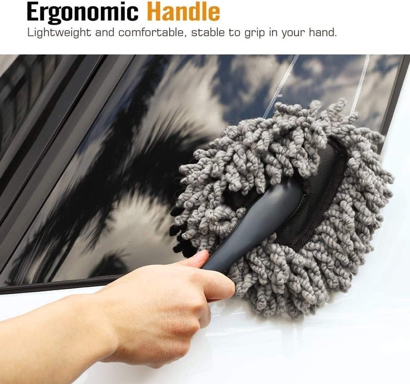 VYOOx Microfiber Car Duster Brush - 8 cm, Scratch-Free Cleaning Tool for Home and Auto - Image 4