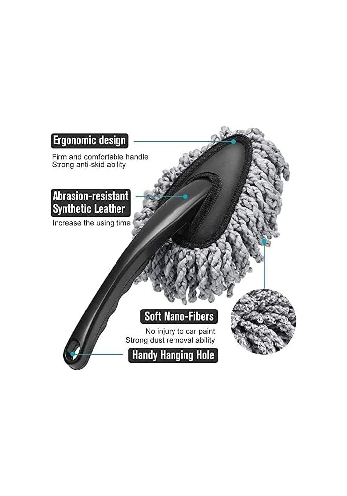 VYOOx Microfiber Car Duster Brush - 8 cm, Scratch-Free Cleaning Tool for Home and Auto - Image 3