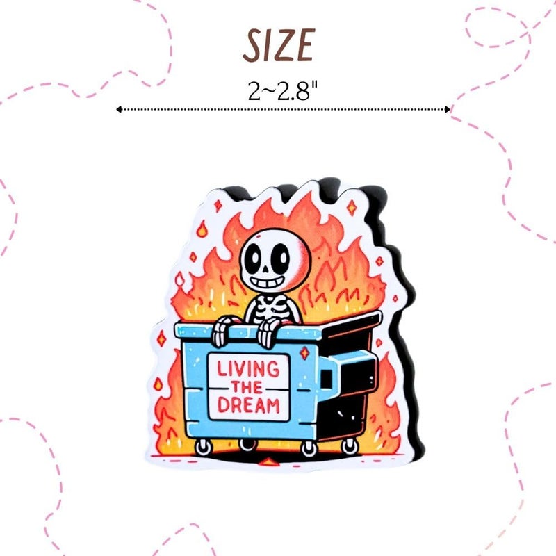 YJ PREMIUMS Funny Refrigerator 30PC Set Strong Magnets Cool Home Kitchen Styling Cute Accessories Fun Meme Office Decoration Small Fridge Locker Art Great Gift Idea Unique Aesthetic Magnetic Pieces - Image 3
