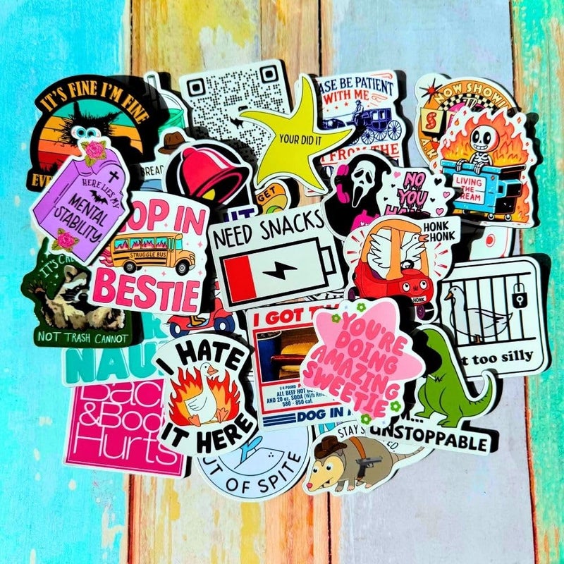 YJ PREMIUMS Funny Refrigerator 30PC Set Strong Magnets Cool Home Kitchen Styling Cute Accessories Fun Meme Office Decoration Small Fridge Locker Art Great Gift Idea Unique Aesthetic Magnetic Pieces - Image 4