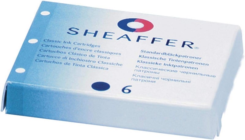 Sheaffer Skrip Ink Cartridges Black 6 Shelf Pack 96233 - Image 1