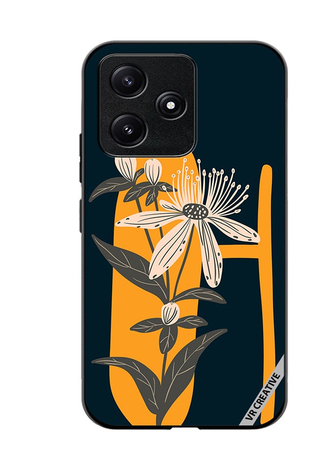 VR CREATIVE Protective Case Cover For Xiaomi Poco M6 Pro 5G Alphabet H Design Multicolour - Image 1