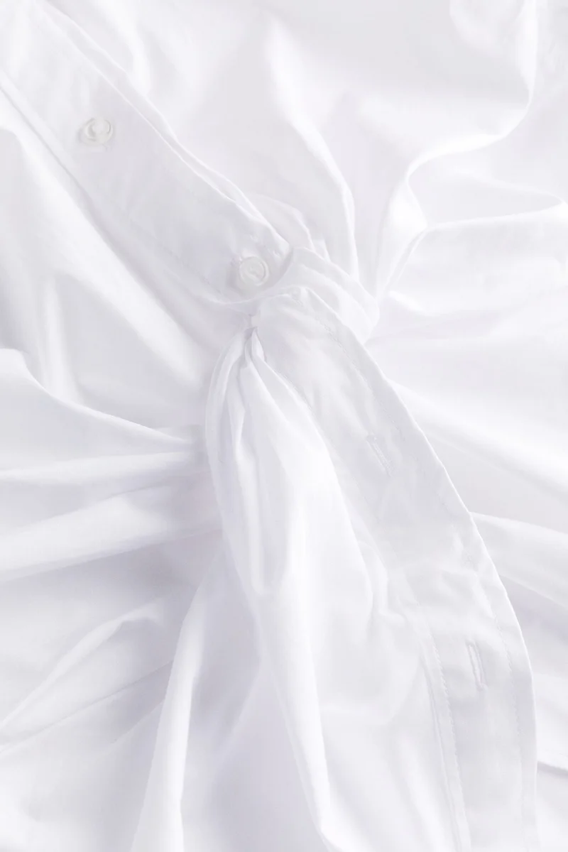 H&M Knot-detail shirt