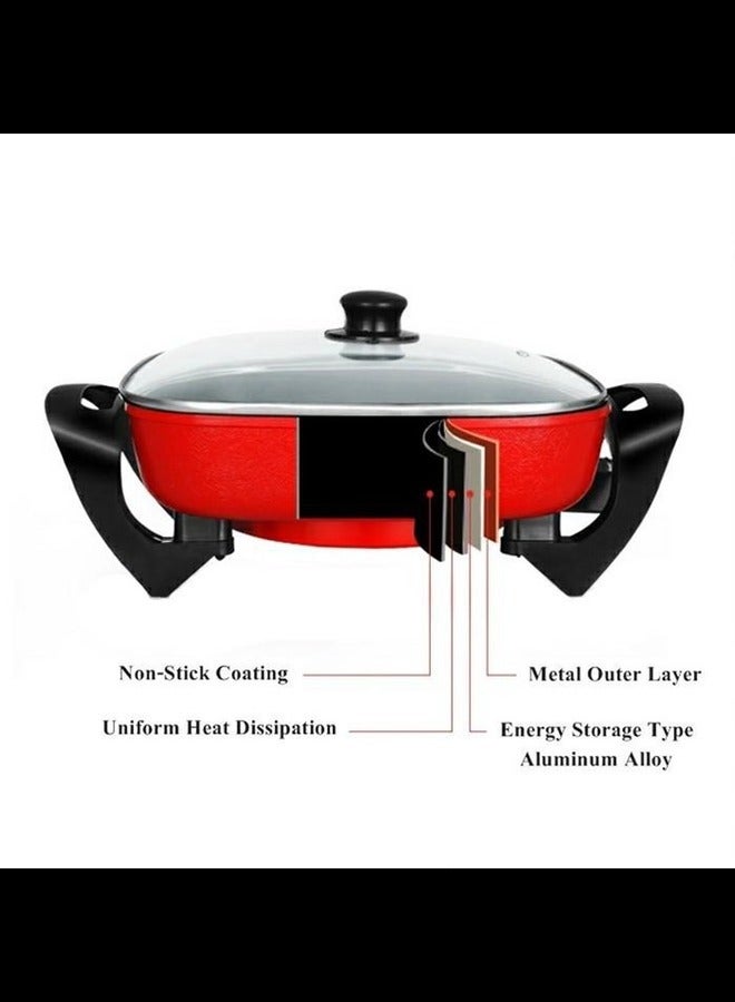 ديسيني وعاء تسخين كهربائي من ديسيني، متعدد الوظائف، شواية غير لاصقة، مقلاة ساخنة - Image 2