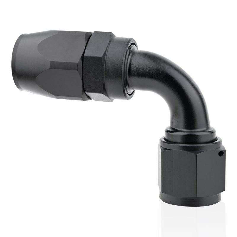 STPCTOU 10AN Hose End Fitting 90 Degree Swivel for Braided Fuel Hose Black Anodized Aluminum 90 Degree AN10 - Image 2