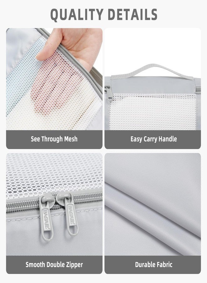 باجيل مكعبات تعبئة من باجيل، 6/8/10 مجموعات، بأحجام متنوعة، لتنظيم أغراض السفر، حقائب اليد، رمادي، 6 مجموعات، 6 مجموعات - شبكة متوسطة - Image 5