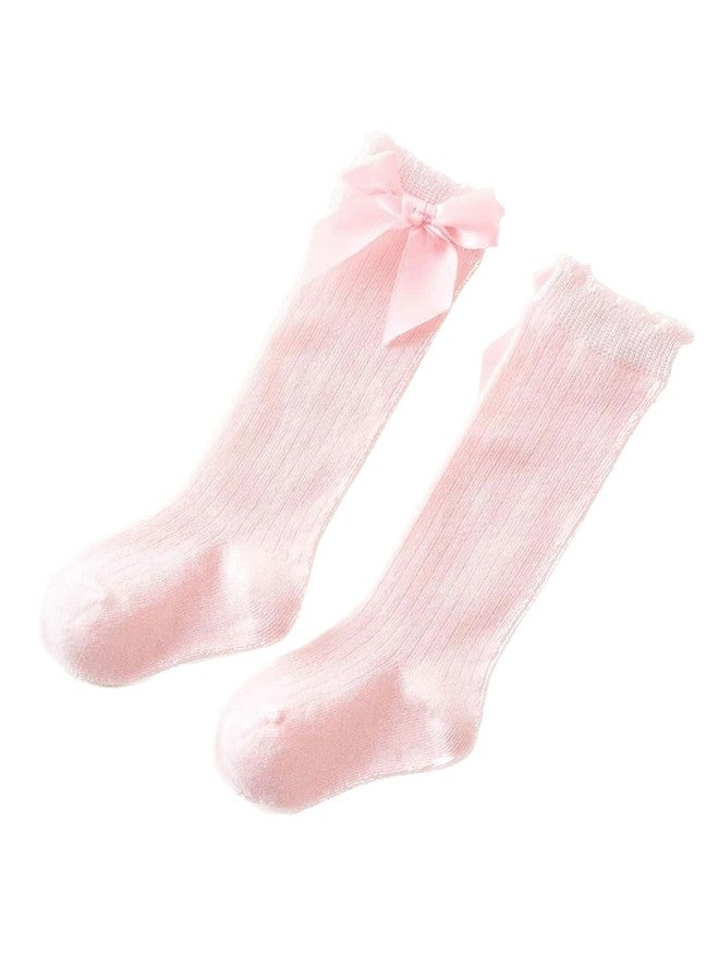EL REGALO Girls Pink Solid Calf-Length Socks - Image 1