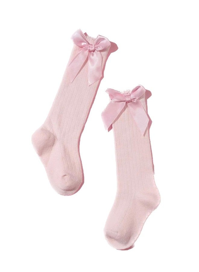 EL REGALO Girls Pink Solid Calf-Length Socks - Image 2