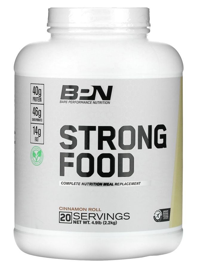 Bare Performance Nutrition Strong Food Cinnamon Roll 4.9 lbs (2.2 kg)