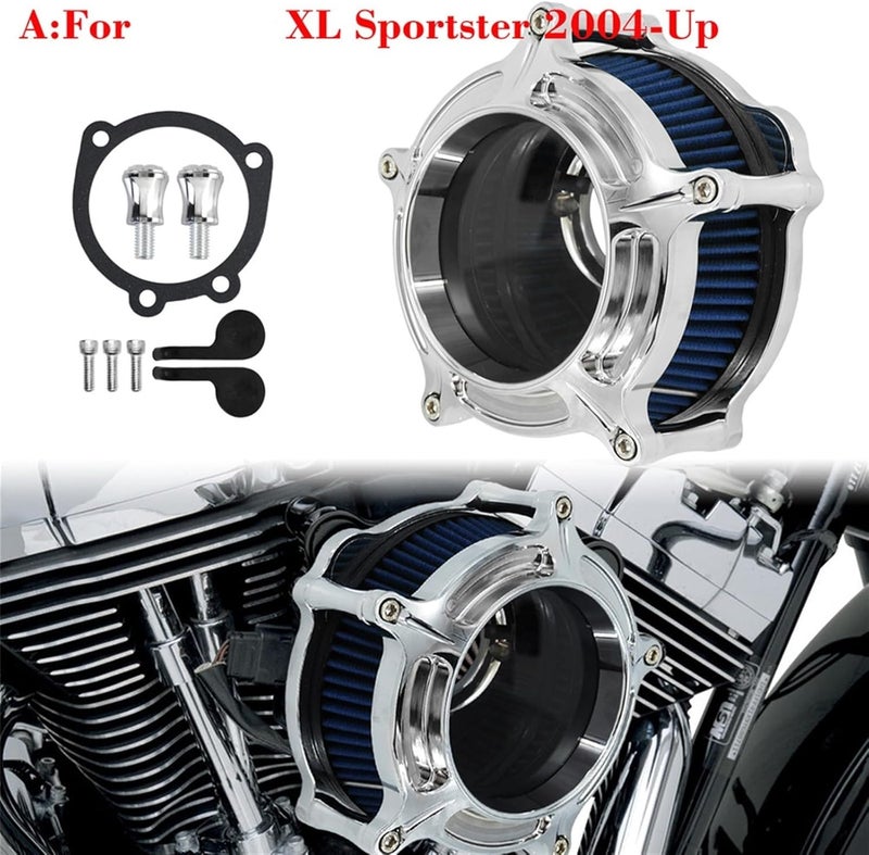 Wivplex Motorcycle Chrome Air Cleaner Kit - Image 2