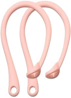 FASHION MANIA fashion mania 1Pair Anti-lost Ear Hook For Apple AirPods 1 2 3 Pro Eartips Secure Fit Hooks Silicone Wireless Earphone Protective Accessories (pink) 