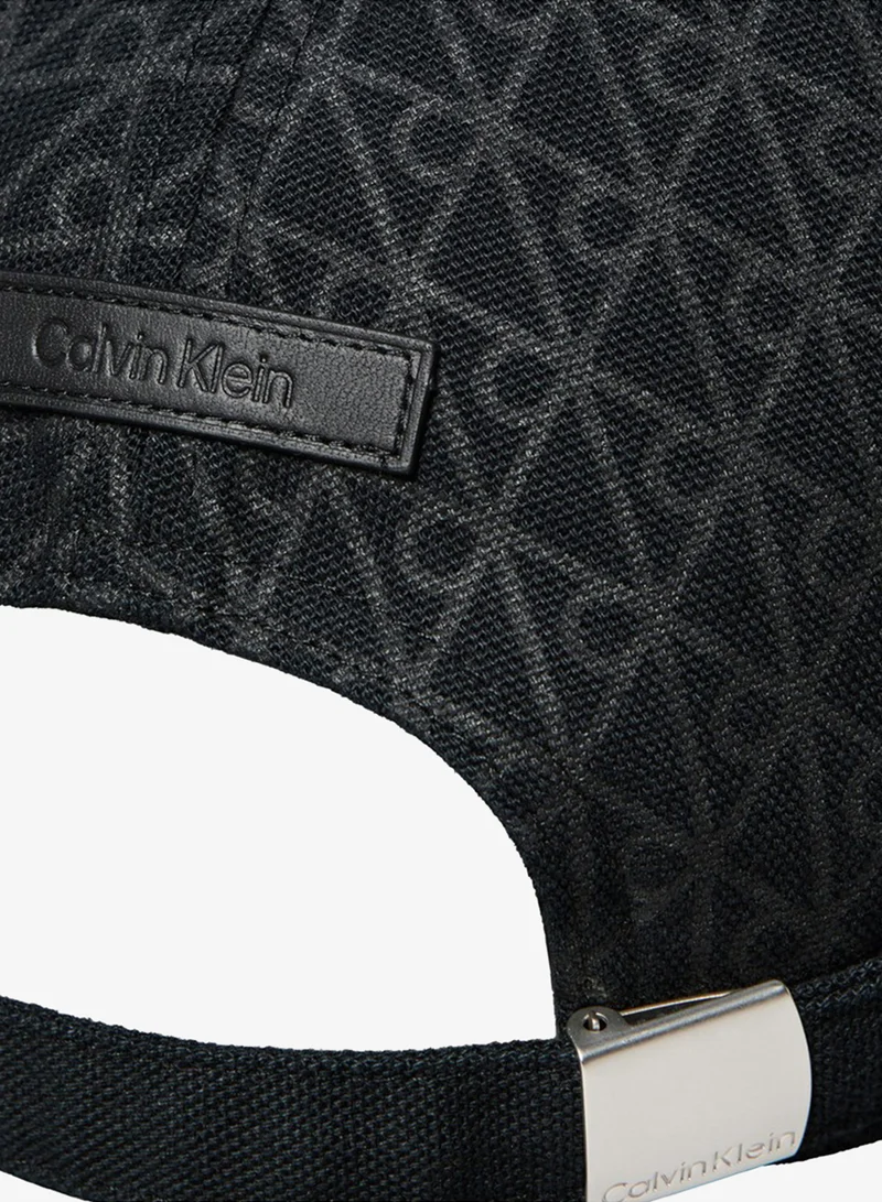 Calvin Klein Black Emblem Print Baseball Cap for Women | Best Price UAE