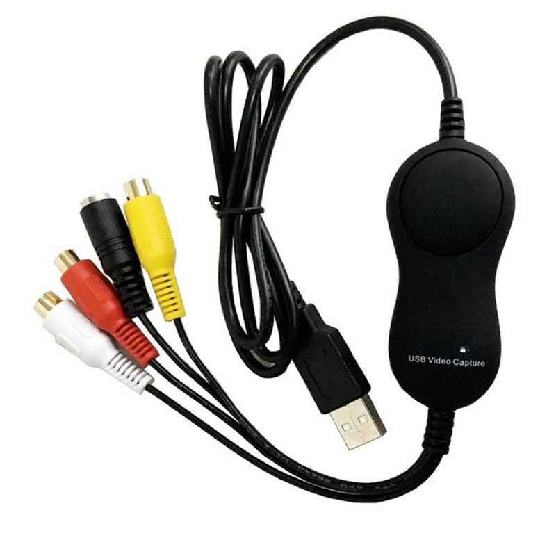 بطاقة التقاط الفيديو ezcap158 USB 2.0 UVC، محول الفيديو من VHS إلى رقمي، صندوق التقاط الفيديو يدعم مدخلات CVBS وفيديو S، يحول أجهزة VHS/دي في دي ومسجل الفيديو الكاسيتي (VCR) ومكشوف الفيديو ومشغل الألعاب إلى كمبيوتر محمول أو سطح المكتب - Image 1