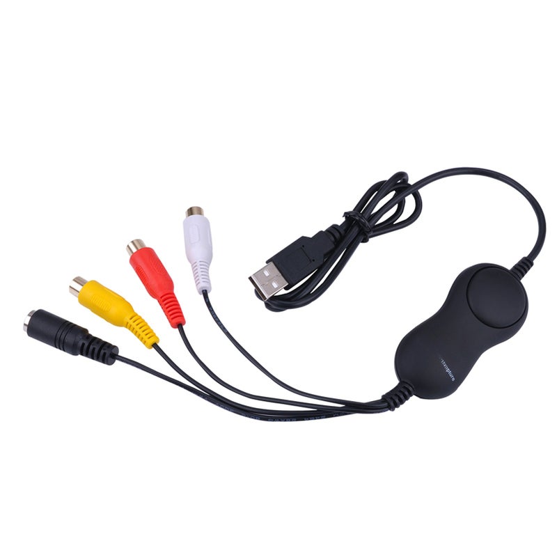 بطاقة التقاط الفيديو ezcap158 USB 2.0 UVC، محول الفيديو من VHS إلى رقمي، صندوق التقاط الفيديو يدعم مدخلات CVBS وفيديو S، يحول أجهزة VHS/دي في دي ومسجل الفيديو الكاسيتي (VCR) ومكشوف الفيديو ومشغل الألعاب إلى كمبيوتر محمول أو سطح المكتب - Image 4