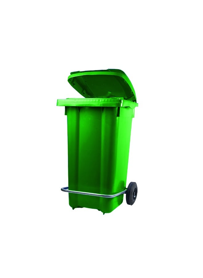 Ethic Solutions Eco-Friendly Pedal Waste Bin – Light Green - 80L – Recycled Plastic with Foot Pedal 