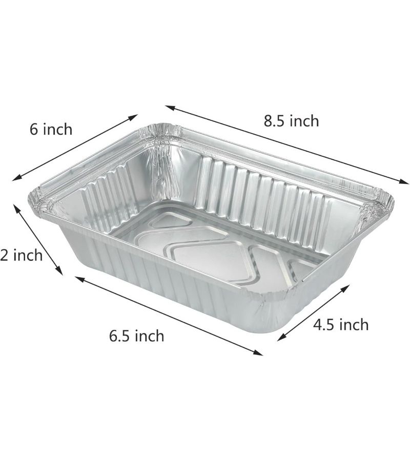 Heavy Duty 30 Pack Aluminum Bread Pans 700mL with Lids for Baking - Image 2