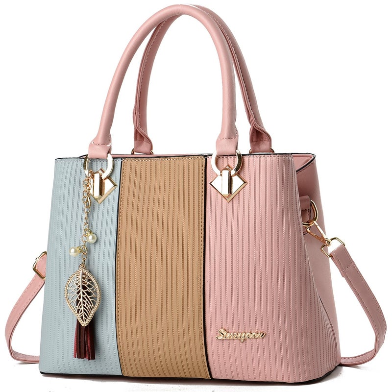 SiMYEER Purses and Handbags for Women Leather Tote Shoulder Bag Medium Satchel Purse Top Handle Bags for Ladies - Image 1