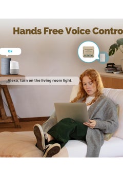 Excefore WiFi Smart Relay and Touch Wall Switch, Works with Google Assistant & Alexa, 2-Way Multi-Control, RF433 Remote, Timer Relay 2 Gang 10A, Smart Life/Tuya, No Hub Required (1PC)  - Image 5