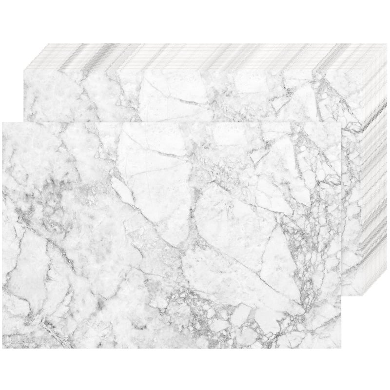 Sinmoe 100 Pack 11 x 17 Inches Paper Placemats Disposable Marble Placemats for Wedding Dining Table Mats for Kitchen Dinner Party - Image 1