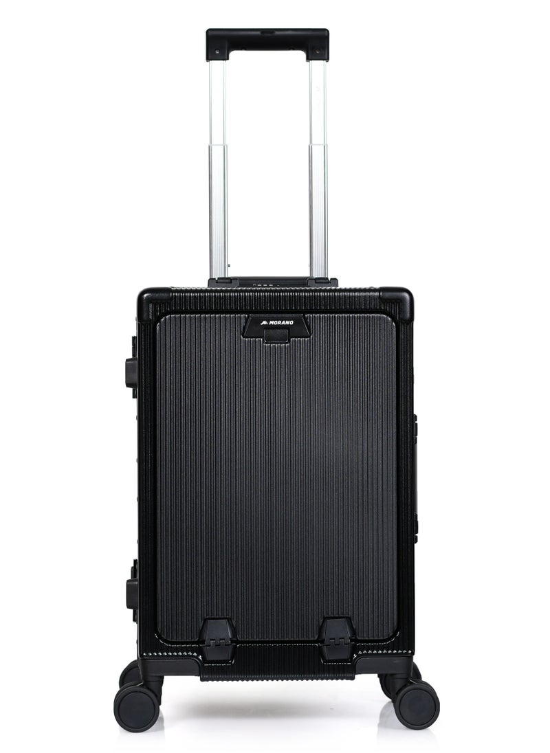MORANO - Morano Lightweight Carry-on Luggage with TSA Lock (Black) - Image 1