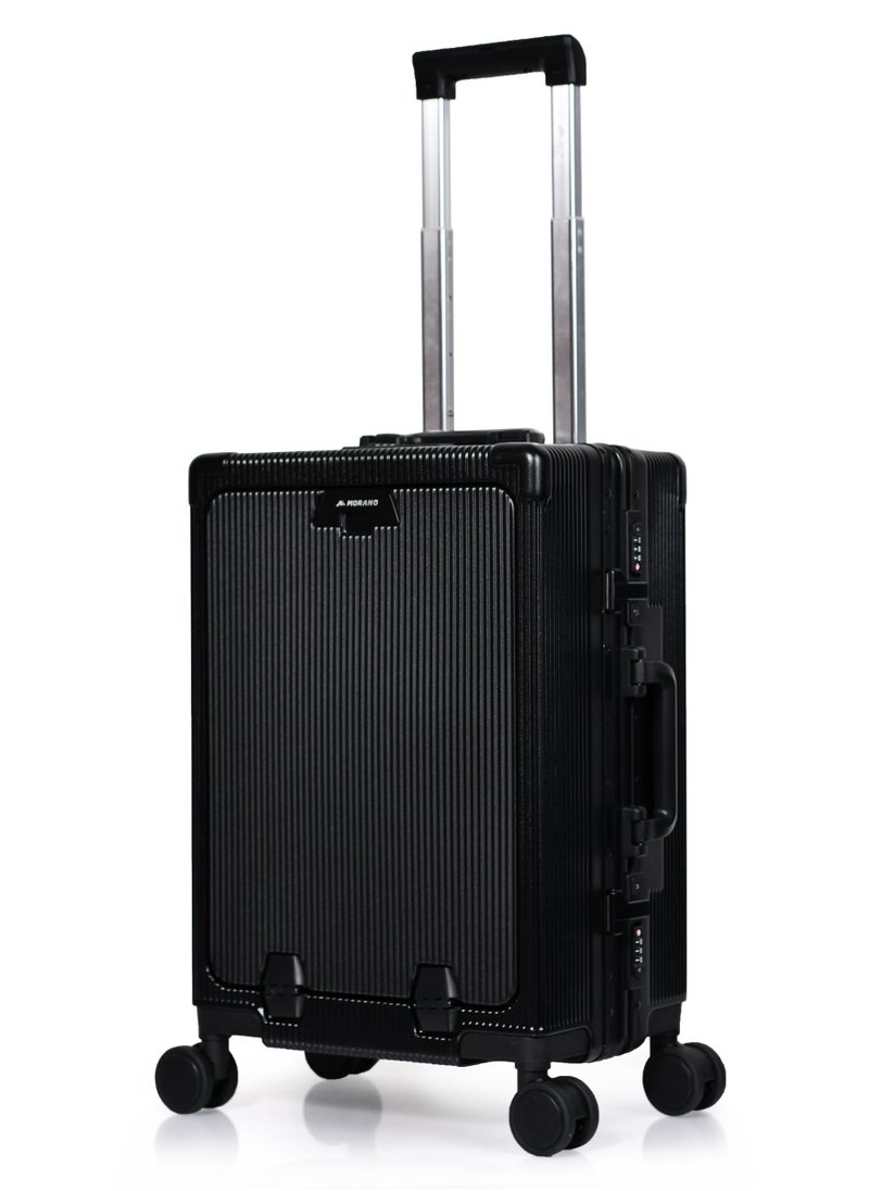 MORANO - Morano Lightweight Carry-on Luggage with TSA Lock (Black) - Image 1