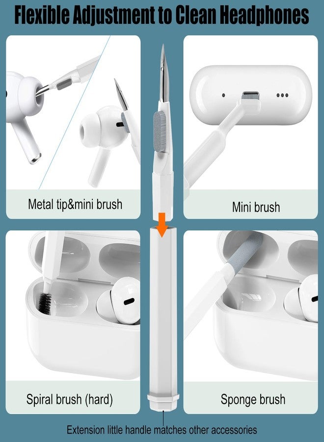 VICHYIE 20 in 1 Multifunctional Cleaner Kit for Electronic Devices, Keyboard Cleaning Brush, Headphones Cleaner Kit for AirPods, Multi-Tool for Cleaning Laptop, Keyboard, Earbuds, Camera, Cellphones - Image 2