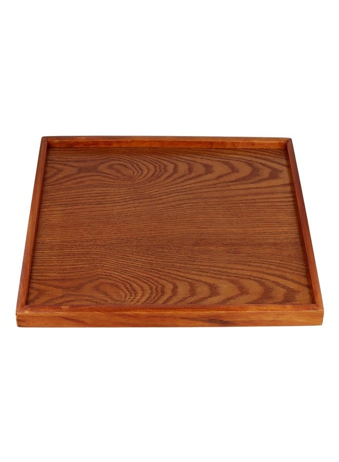 SINJEUN 4 PCS Solid Acacia Wood Serving Trays, 15.7" x 11.8" Rectangular Wooden Platters, Large Wood Platter for Food Vegetable Fruit Charcuterie Appetizer Dessert Cookie Coffee, Brown - Image 4