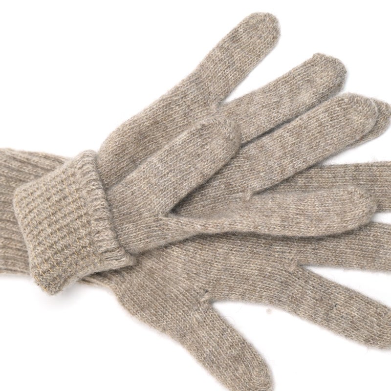 Zaya Organic Pure Wool Gloves for Men and Women, Un-dyed Sustainable Natural Fiber, Essential Cold-Weather Winter Accessories (Taupe, Man) - Image 3