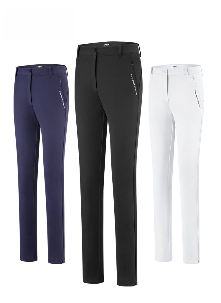 Generic - PGM Womens Golf Pants Summer Slim Fit Waterproof Breathable KUZ127-White - Image 1